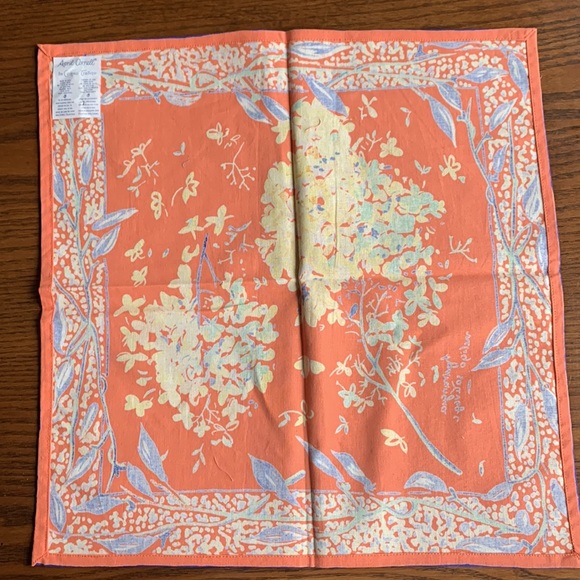 COPY - April Cornell 4 handscreened  cotton hydrangea pattern placemat/napkin s… - Picture 6 of 8